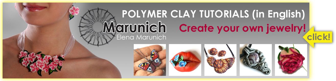 polymer clay, polymer clay cane, polymer clay jewelry, marunich, DIY jewelry, polymer clay cane, pendant, earring, brooch, necklace, jewelry tutoril, tutorials